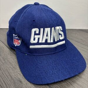Vtg New York Giants Sports Specialties Wool Snapback Hat Cap The Pro Spell Out